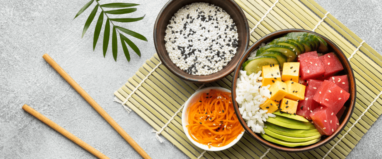 Poke Oriental Prato Fino