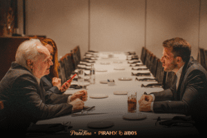 O jantar foi um momento de conversar com clientes e buscar oportunidades comerciais.